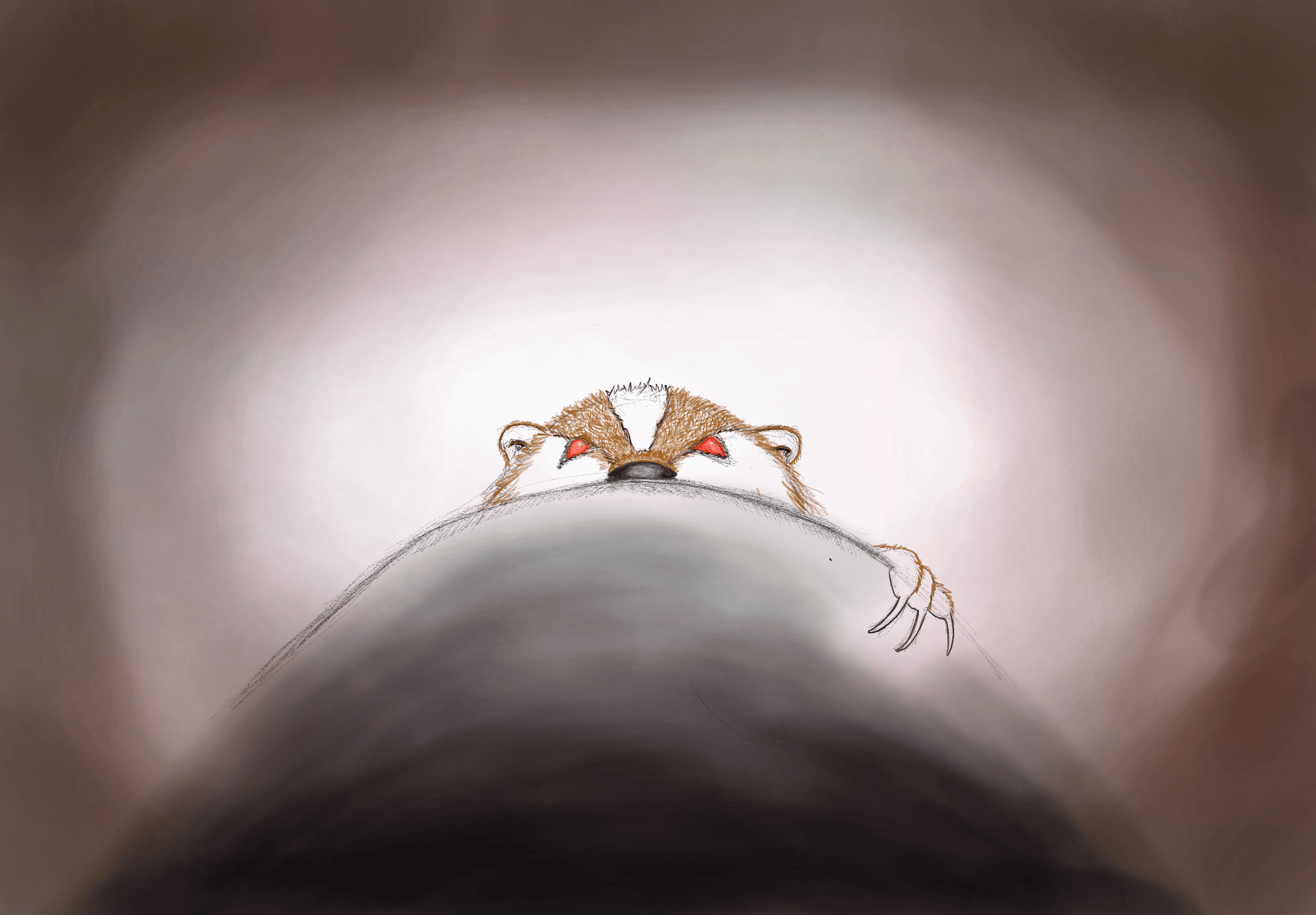 watching defensively